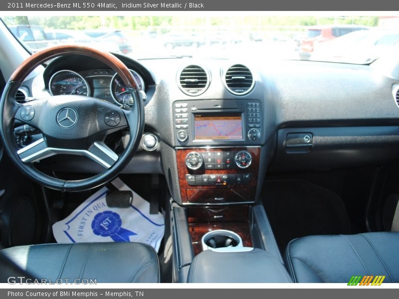 Iridium Silver Metallic / Black 2011 Mercedes-Benz ML 550 4Matic