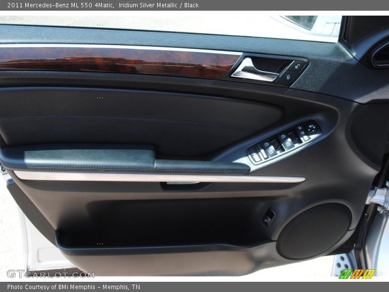 Iridium Silver Metallic / Black 2011 Mercedes-Benz ML 550 4Matic