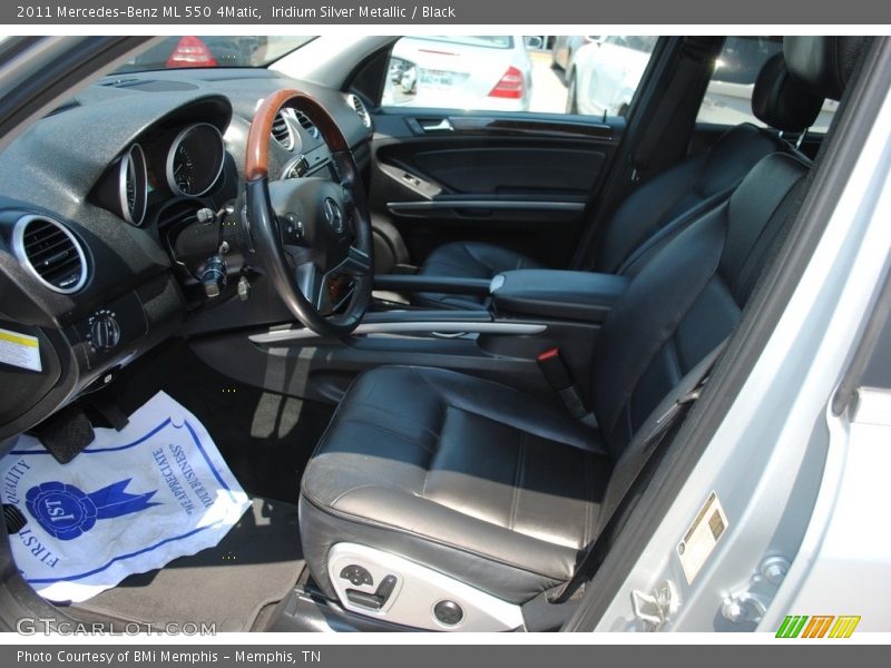 Iridium Silver Metallic / Black 2011 Mercedes-Benz ML 550 4Matic