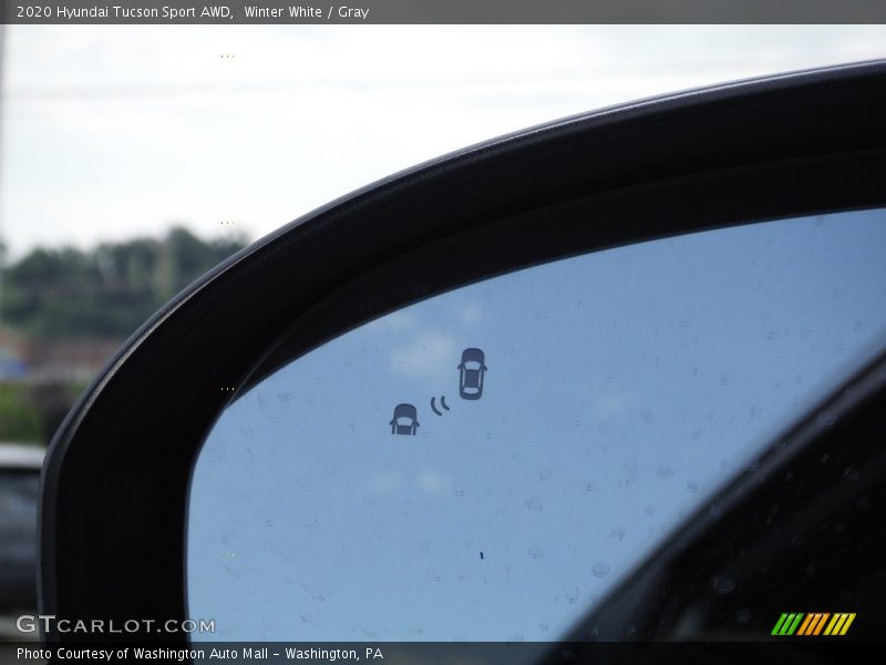 Winter White / Gray 2020 Hyundai Tucson Sport AWD