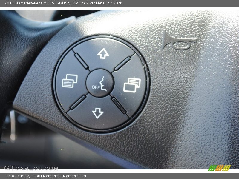 Iridium Silver Metallic / Black 2011 Mercedes-Benz ML 550 4Matic