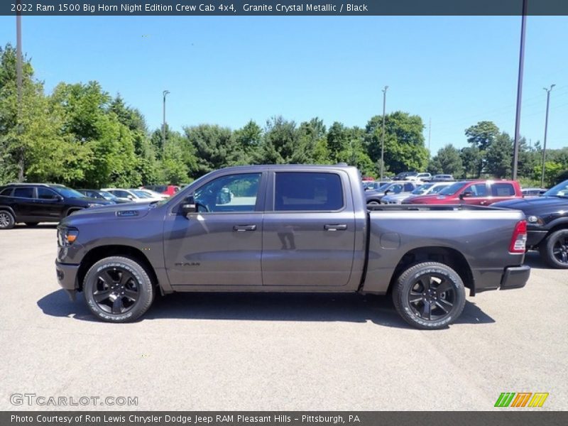 Granite Crystal Metallic / Black 2022 Ram 1500 Big Horn Night Edition Crew Cab 4x4