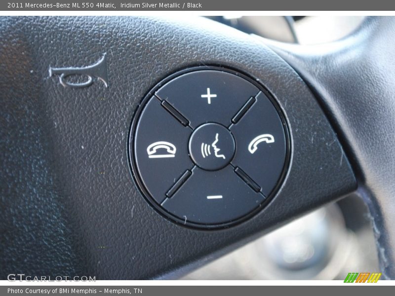 Iridium Silver Metallic / Black 2011 Mercedes-Benz ML 550 4Matic
