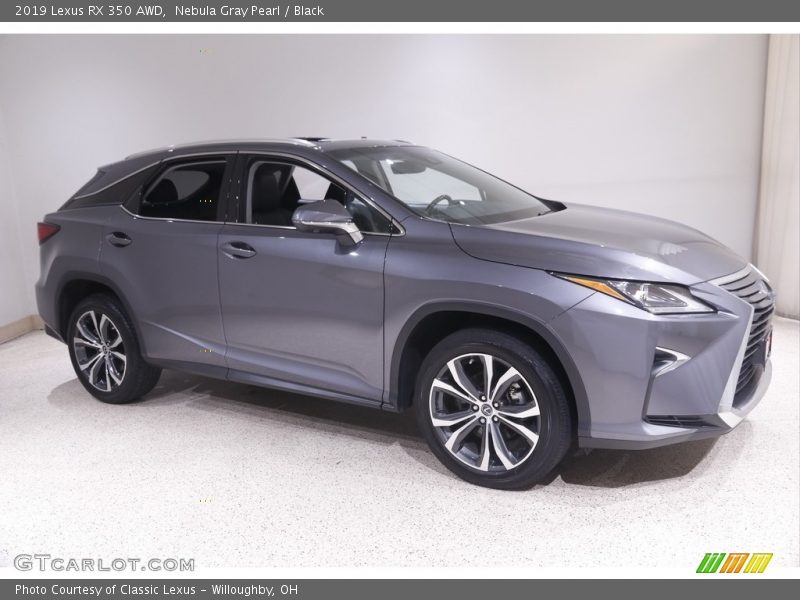 Nebula Gray Pearl / Black 2019 Lexus RX 350 AWD