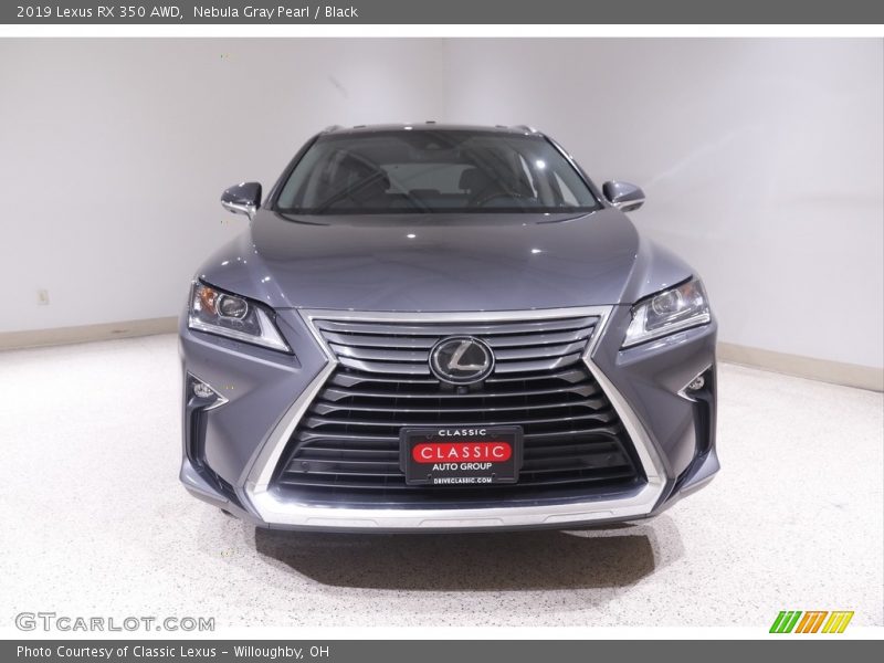 Nebula Gray Pearl / Black 2019 Lexus RX 350 AWD