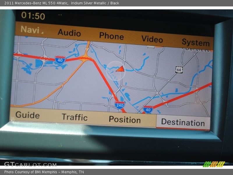 Iridium Silver Metallic / Black 2011 Mercedes-Benz ML 550 4Matic