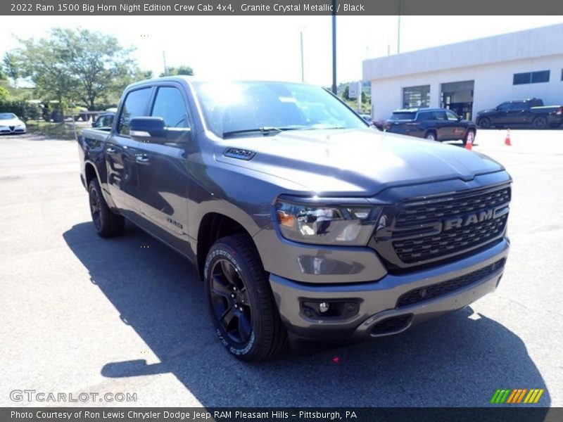 Granite Crystal Metallic / Black 2022 Ram 1500 Big Horn Night Edition Crew Cab 4x4