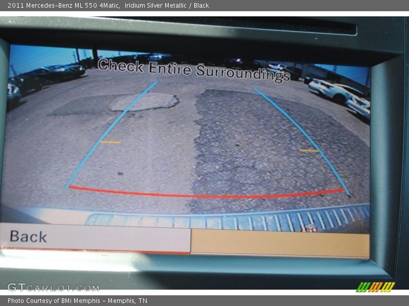 Iridium Silver Metallic / Black 2011 Mercedes-Benz ML 550 4Matic
