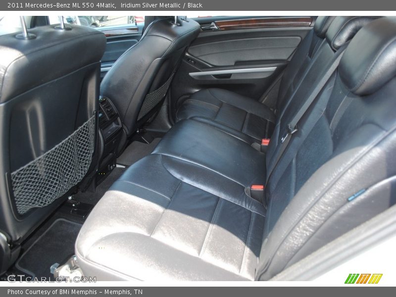 Iridium Silver Metallic / Black 2011 Mercedes-Benz ML 550 4Matic