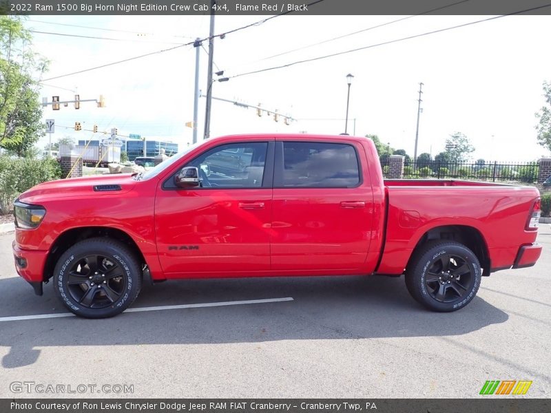 Flame Red / Black 2022 Ram 1500 Big Horn Night Edition Crew Cab 4x4