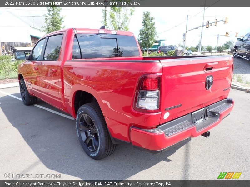 Flame Red / Black 2022 Ram 1500 Big Horn Night Edition Crew Cab 4x4