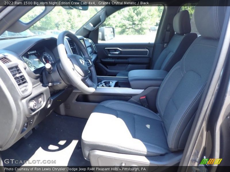 Granite Crystal Metallic / Black 2022 Ram 1500 Big Horn Night Edition Crew Cab 4x4