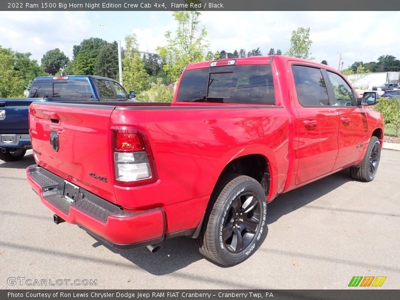 Flame Red / Black 2022 Ram 1500 Big Horn Night Edition Crew Cab 4x4