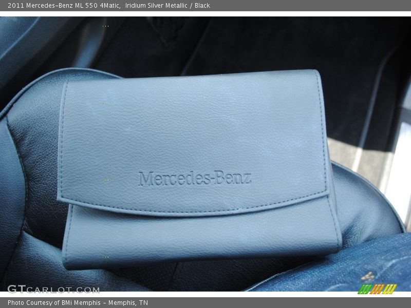 Iridium Silver Metallic / Black 2011 Mercedes-Benz ML 550 4Matic