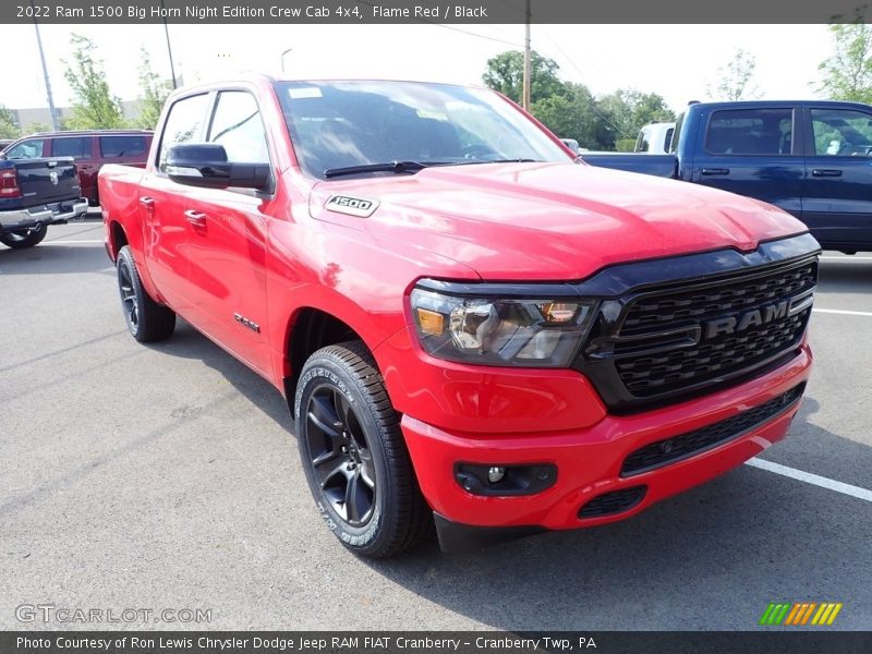 Front 3/4 View of 2022 1500 Big Horn Night Edition Crew Cab 4x4