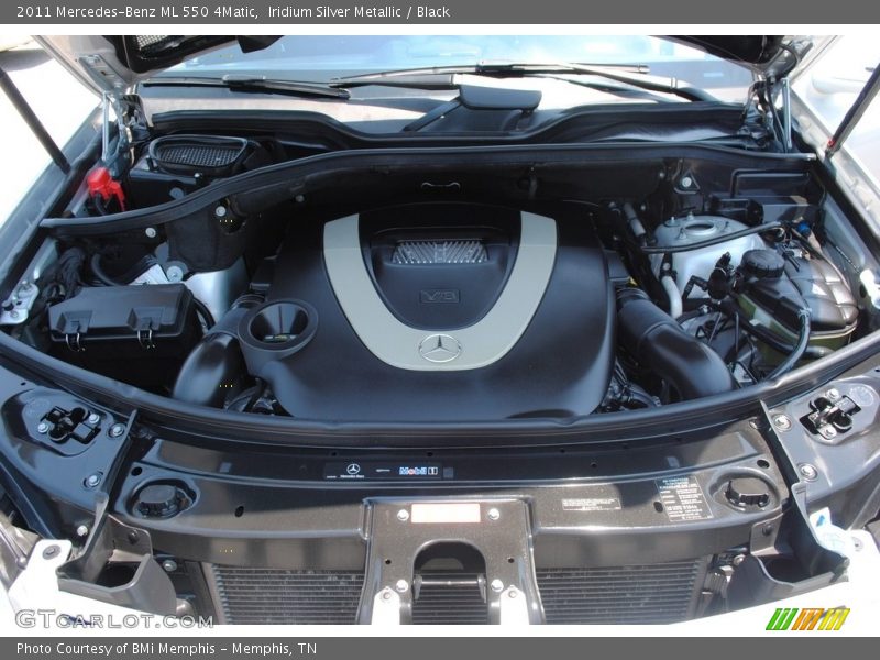 Iridium Silver Metallic / Black 2011 Mercedes-Benz ML 550 4Matic