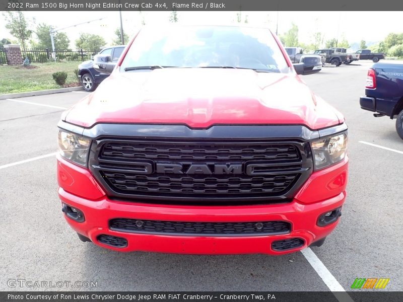 Flame Red / Black 2022 Ram 1500 Big Horn Night Edition Crew Cab 4x4