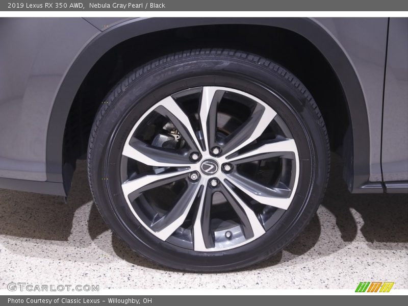 Nebula Gray Pearl / Black 2019 Lexus RX 350 AWD