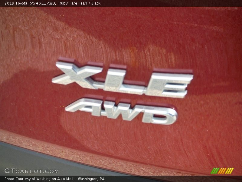 Ruby Flare Pearl / Black 2019 Toyota RAV4 XLE AWD