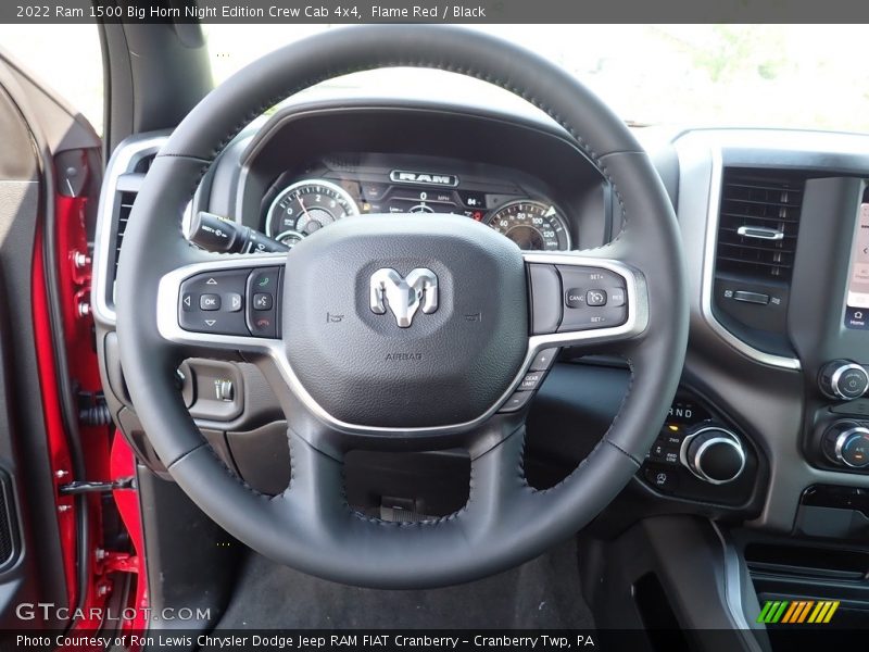 Flame Red / Black 2022 Ram 1500 Big Horn Night Edition Crew Cab 4x4