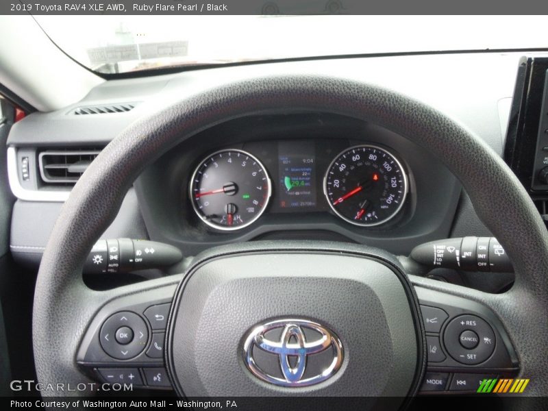 Ruby Flare Pearl / Black 2019 Toyota RAV4 XLE AWD