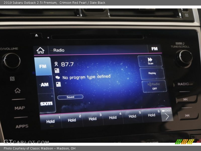 Crimson Red Pearl / Slate Black 2019 Subaru Outback 2.5i Premium