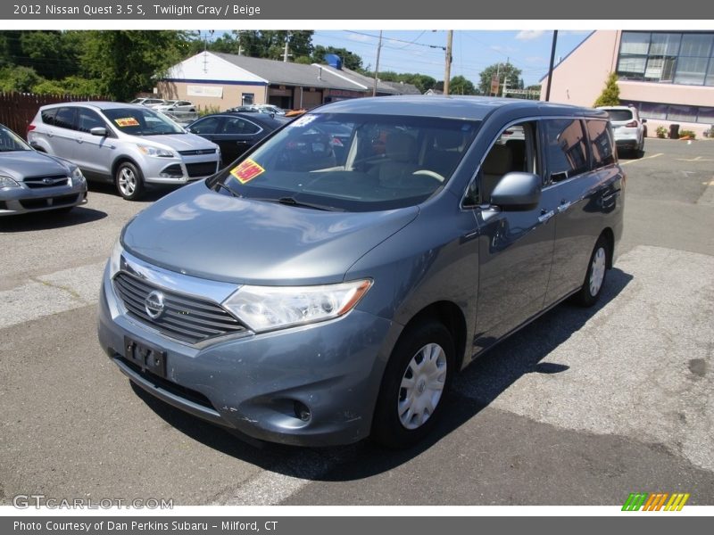 Twilight Gray / Beige 2012 Nissan Quest 3.5 S