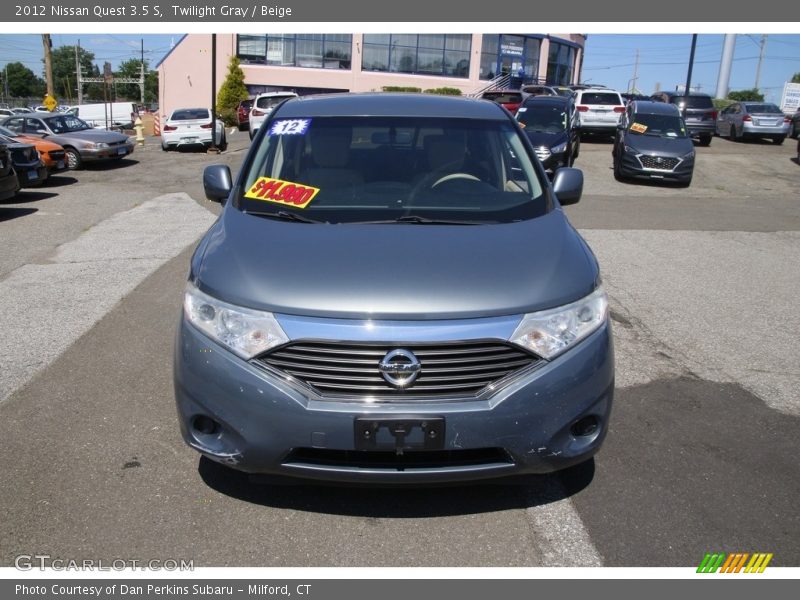 Twilight Gray / Beige 2012 Nissan Quest 3.5 S