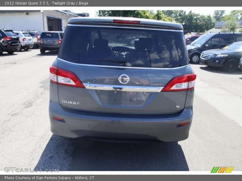 Twilight Gray / Beige 2012 Nissan Quest 3.5 S
