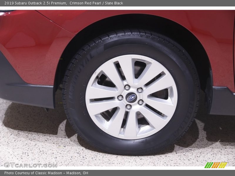 Crimson Red Pearl / Slate Black 2019 Subaru Outback 2.5i Premium
