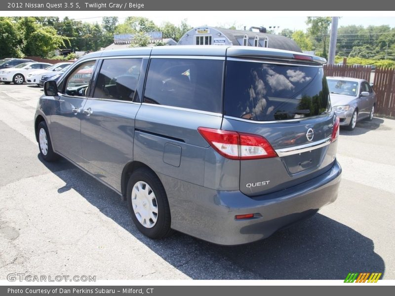 Twilight Gray / Beige 2012 Nissan Quest 3.5 S