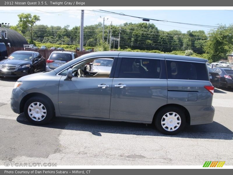 Twilight Gray / Beige 2012 Nissan Quest 3.5 S