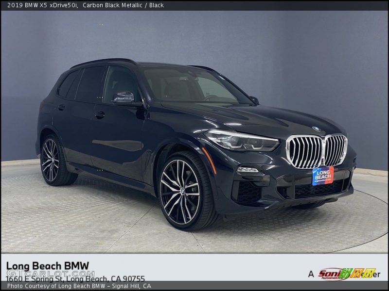 Carbon Black Metallic / Black 2019 BMW X5 xDrive50i