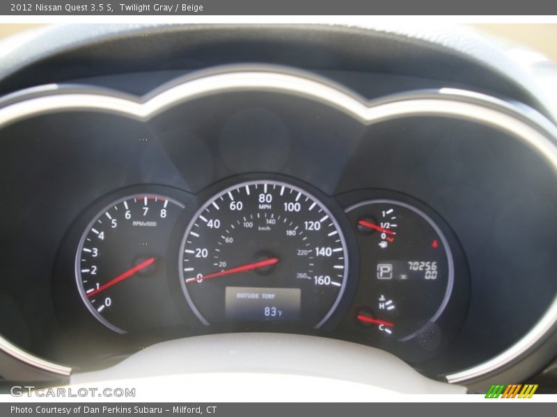 Twilight Gray / Beige 2012 Nissan Quest 3.5 S