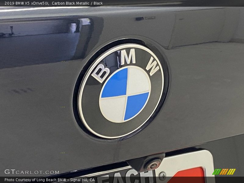 Carbon Black Metallic / Black 2019 BMW X5 xDrive50i