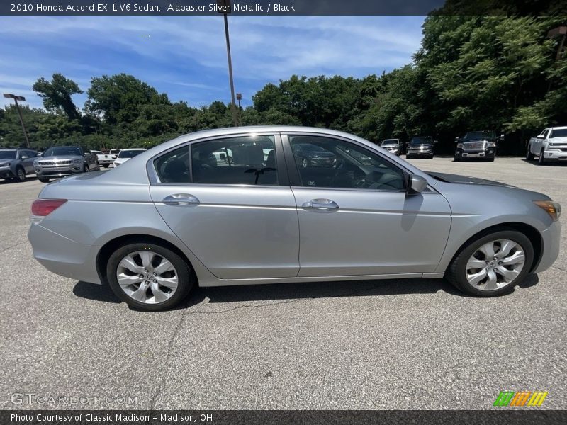 Alabaster Silver Metallic / Black 2010 Honda Accord EX-L V6 Sedan