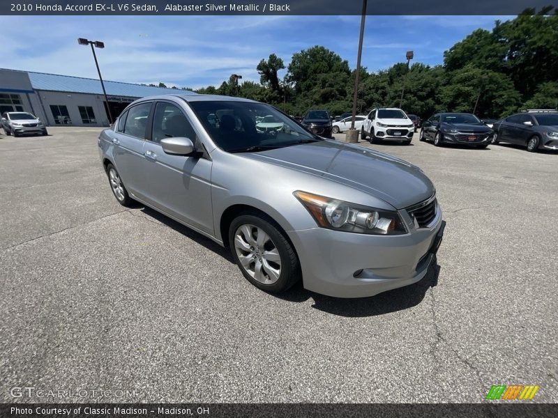 Alabaster Silver Metallic / Black 2010 Honda Accord EX-L V6 Sedan