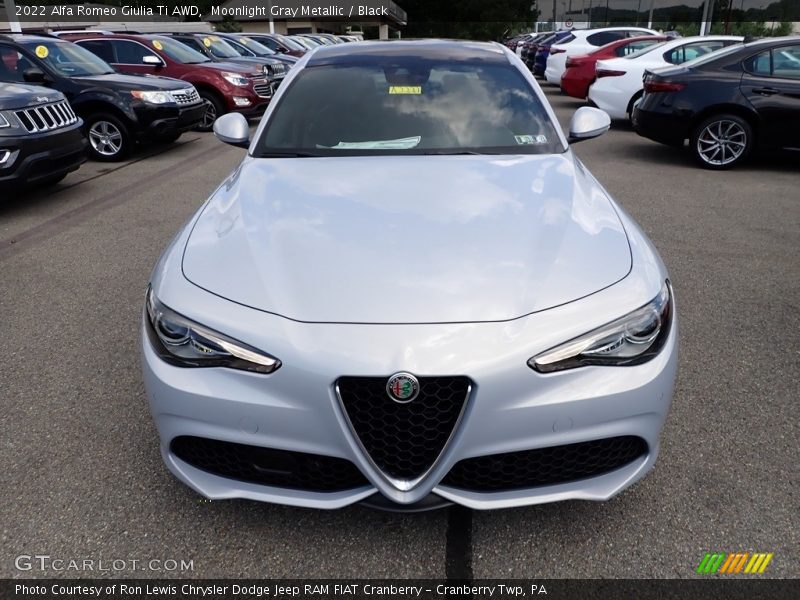 Moonlight Gray Metallic / Black 2022 Alfa Romeo Giulia Ti AWD