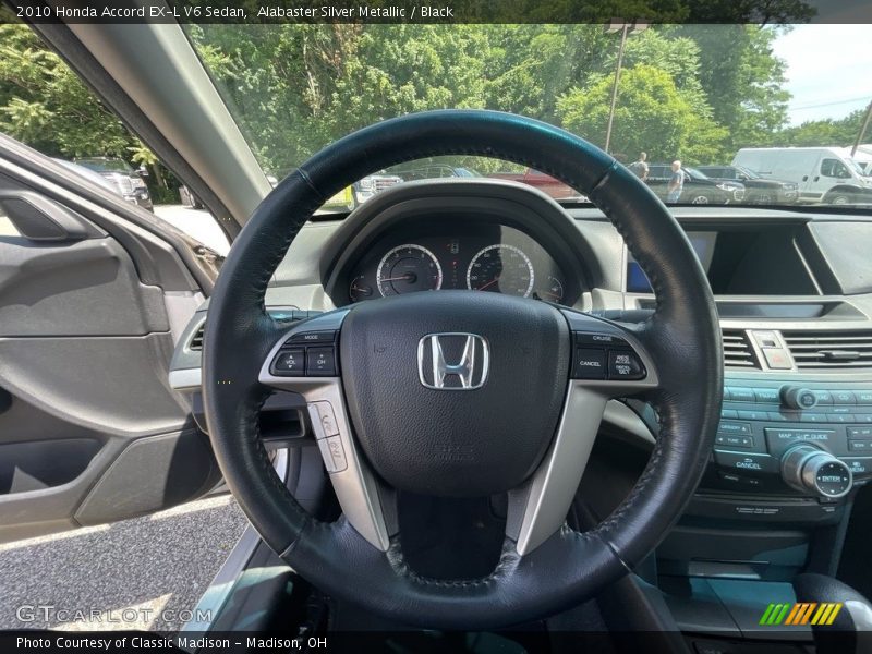 Alabaster Silver Metallic / Black 2010 Honda Accord EX-L V6 Sedan