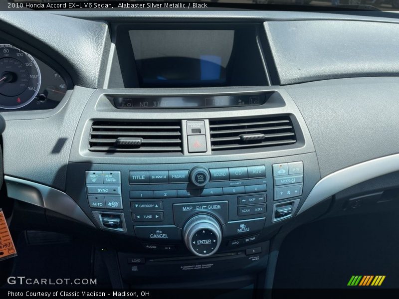 Alabaster Silver Metallic / Black 2010 Honda Accord EX-L V6 Sedan