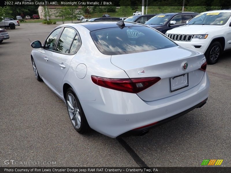 Moonlight Gray Metallic / Black 2022 Alfa Romeo Giulia Ti AWD