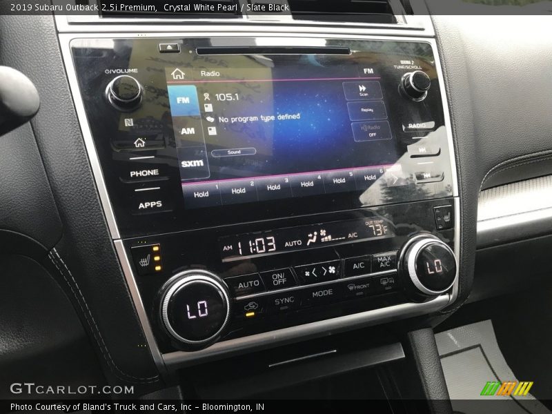 Crystal White Pearl / Slate Black 2019 Subaru Outback 2.5i Premium