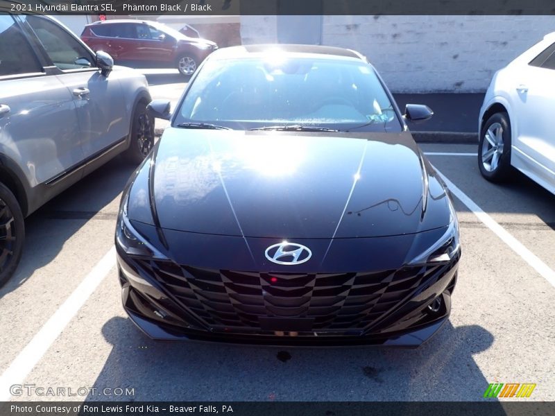 Phantom Black / Black 2021 Hyundai Elantra SEL
