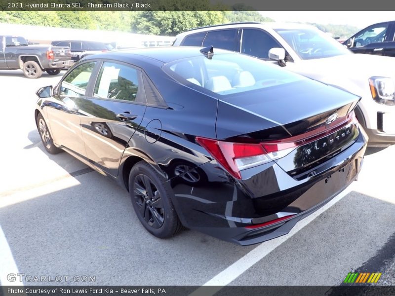 Phantom Black / Black 2021 Hyundai Elantra SEL