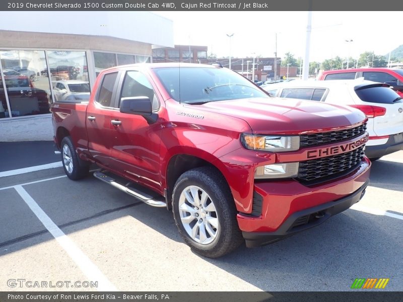 Cajun Red Tintcoat / Jet Black 2019 Chevrolet Silverado 1500 Custom Double Cab 4WD