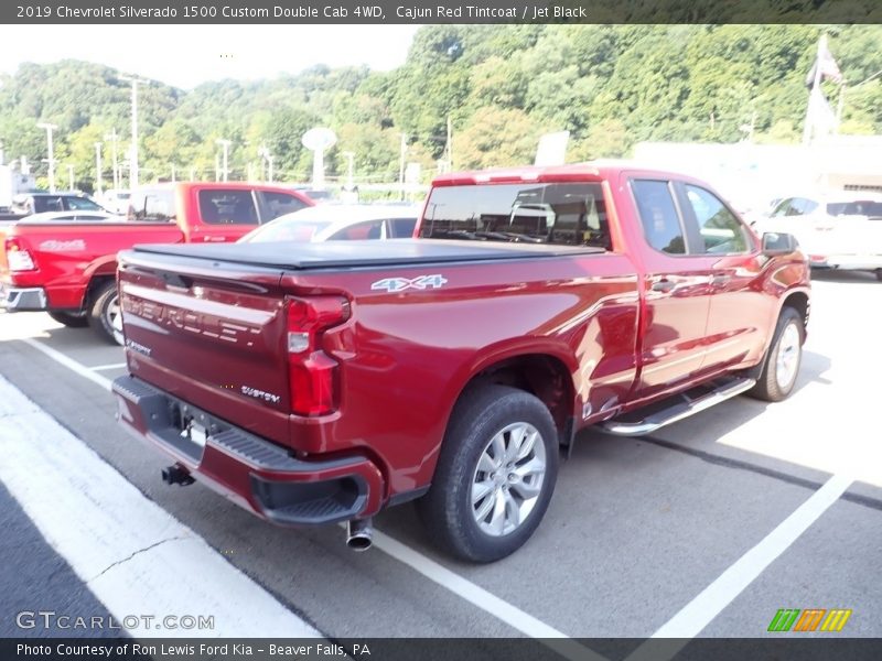 Cajun Red Tintcoat / Jet Black 2019 Chevrolet Silverado 1500 Custom Double Cab 4WD