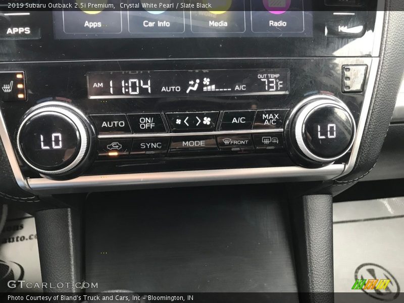 Crystal White Pearl / Slate Black 2019 Subaru Outback 2.5i Premium