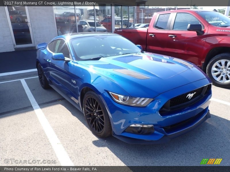 Lightning Blue / Ebony 2017 Ford Mustang GT Coupe