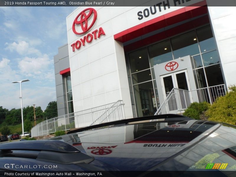 Obsidian Blue Pearl / Gray 2019 Honda Passport Touring AWD