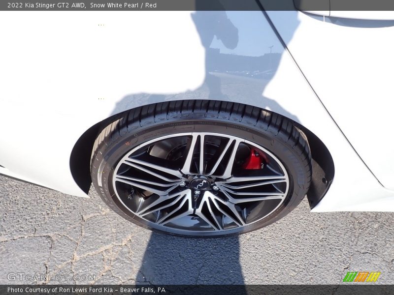 Snow White Pearl / Red 2022 Kia Stinger GT2 AWD
